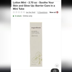 Skin Barrier Calming Lotion Mini - Cream